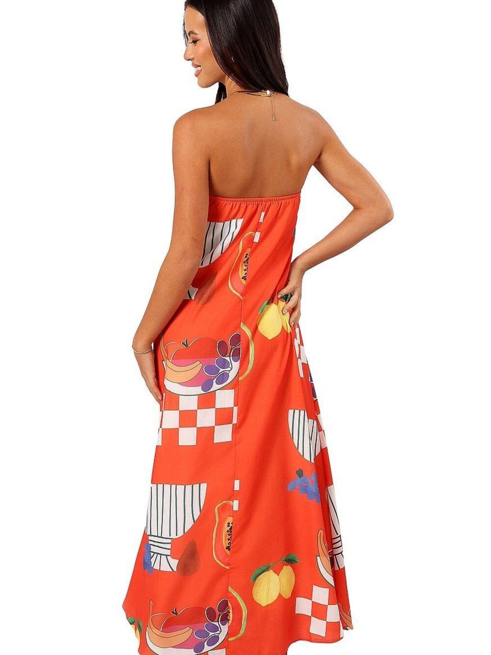 PETAL & PUP Mellonie Strapless Maxi Dress Women’s size Medium - Picture 2 of 13
